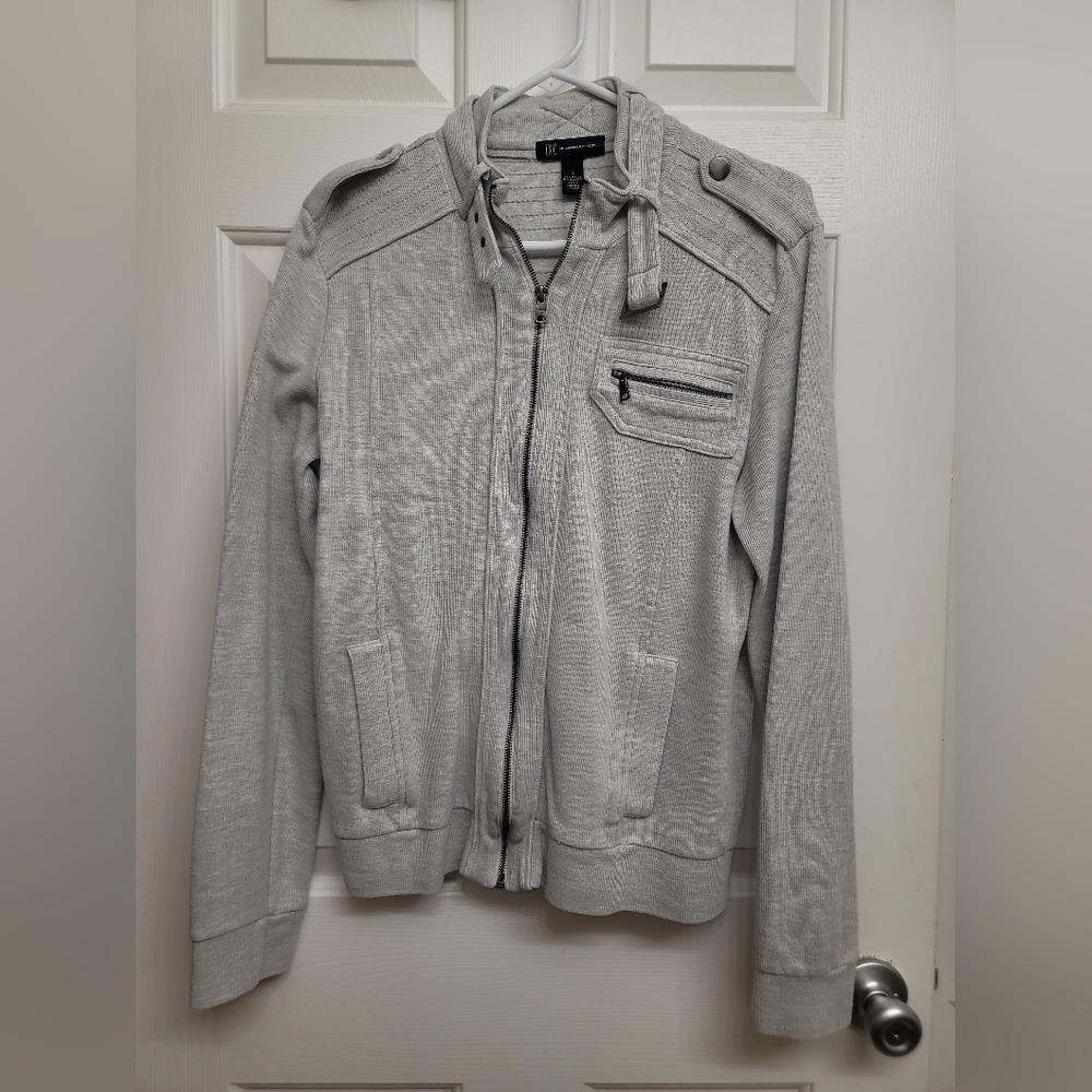 International Concepts Mens Size Small Zip Sweatshirt Gray